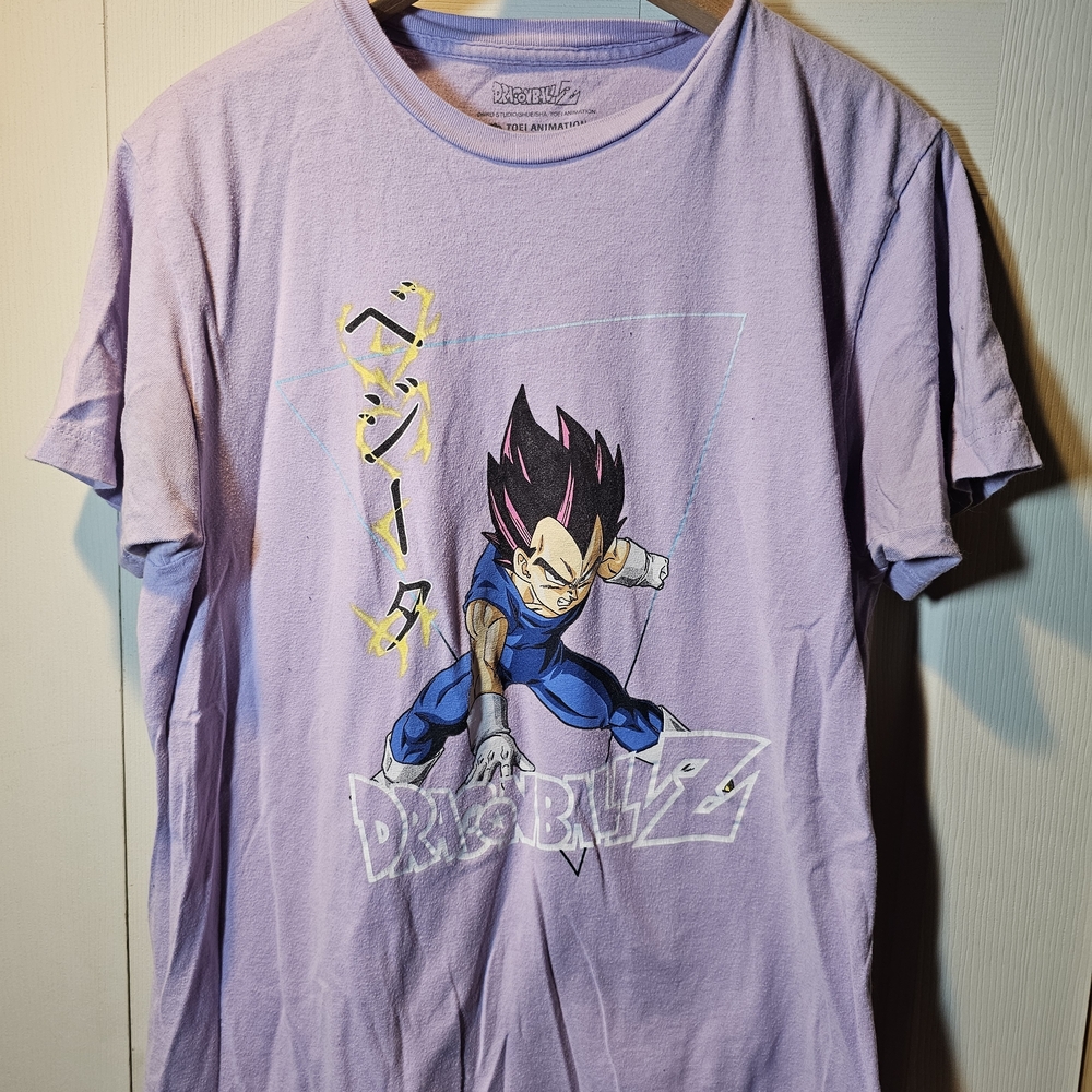 Dragon Ball Z Purple Graphic T-Shirt- Medium